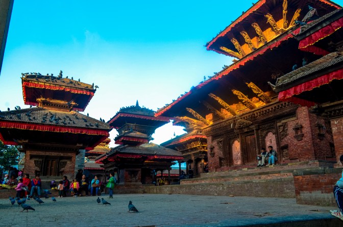 Kathmandu's historic Durbar Square, where Phil warned us, if you look Western, security guards will charge you a fee to enter this public square. Jess and I were chased out of the square by some of these guards but at least we managed to snap a few photos beforehand.