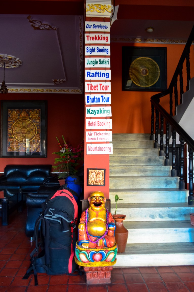 The long set of stairs at Hotel Buddha Land that Jess and I, sometimes excited, other times defeated,  walked up and down many times.