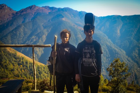 Look, it's Dennis (left), and his friend, who we first met on the roof of the bus. Turns out, they were doing the same trek as Jess and I.