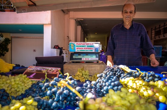 An outdoor market I stumbled upon my first day in Athens.